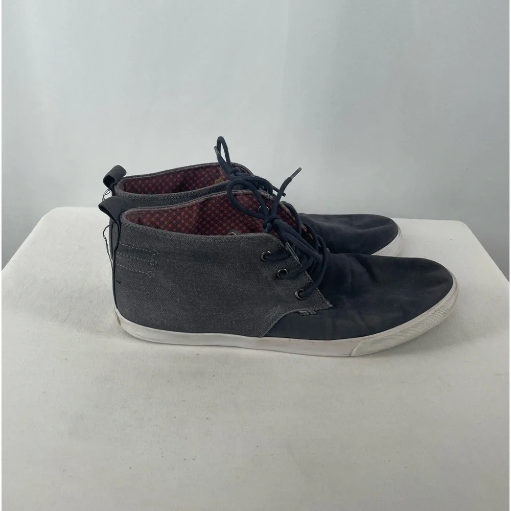 Ben Sherman Bristol Chukka High‎ Top Canvas Sneaker in Navy Size 11
